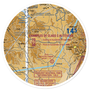 Dave Nash Ranch Airport (7CO1) VFR Sectional Sticker (30 mile)