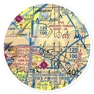 Parkland Airport (7CO0) VFR Sectional Sticker (20 mile)