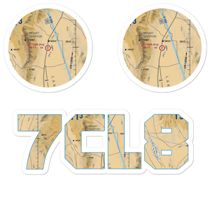 Geyser Ranch Airport (7NV8) VFR Sectional Sticker Pack