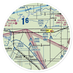 Du Bois Ranch Airport (7CL0) VFR Sectional Sticker (20 mile)