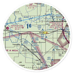 Du Bois Ranch Airport (7CL0) VFR Sectional Sticker (30 mile)