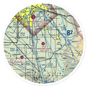 Paradise Lakes Airport (7CA2) VFR Sectional Sticker (30 mile)
