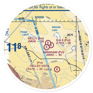 Abraham Ranch Airport (7CA1) VFR Sectional Sticker (20 mile)