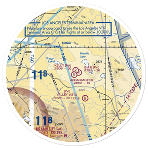 Abraham Ranch Airport (7CA1) VFR Sectional Sticker (30 mile)