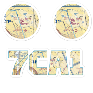 Abraham Ranch Airport (7CA1) VFR Sectional Sticker Pack
