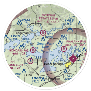 Verser's Landing Airport (7AR2) VFR Sectional Sticker (20 mile)