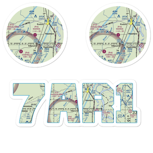 Ward's Airport (7AR1) VFR Sectional Sticker Pack