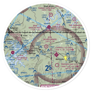 Hammer Field Airport (7AR0) VFR Sectional Sticker (30 mile)