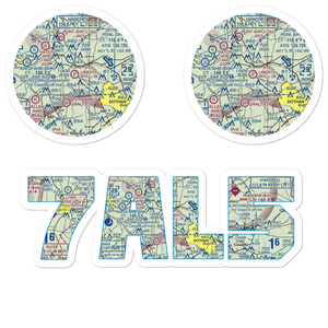 Liberty Field Airport (7AL5) VFR Sectional Sticker Pack
