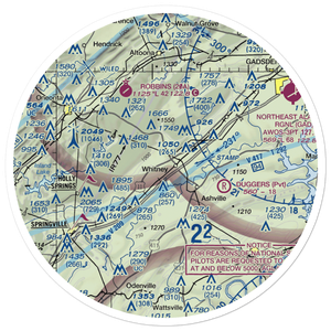 Peterson Field (7AL2) VFR Sectional Sticker (30 mile)