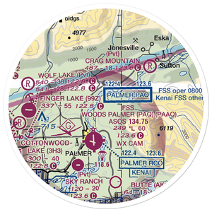 Vinduska Airport (7AK9) VFR Sectional Sticker (20 mile)