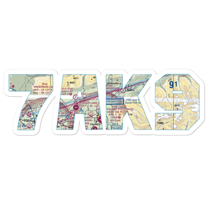 Vinduska Airport (7AK9) VFR Sectional Sticker