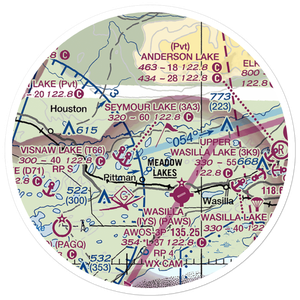 Hess Airport (7AK8) VFR Sectional Sticker (20 mile)