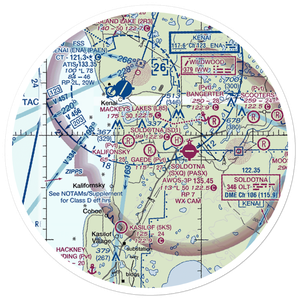 Gaede Airport (7AK3) VFR Sectional Sticker (30 mile)