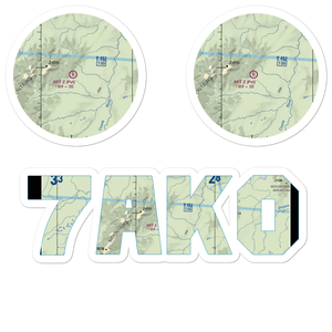 Art Z Airport (7AK0) VFR Sectional Sticker Pack