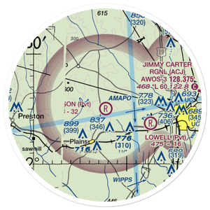 Peterson Field (4GA5) VFR Sectional Sticker (20 mile)