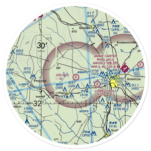 Peterson Field (4GA5) VFR Sectional Sticker (30 mile)