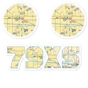 Silverton Municipal Airport (79XS) VFR Sectional Sticker Pack