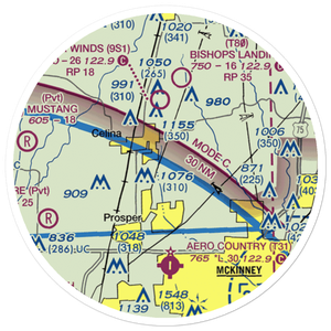 Tallows Field (79TS) VFR Sectional Sticker (20 mile)