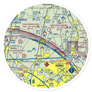 Tallows Field (79TS) VFR Sectional Sticker (30 mile)