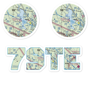 Arrowhead Airport (79TE) VFR Sectional Sticker Pack