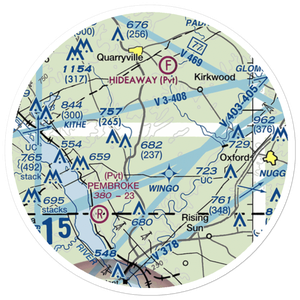 Little Britain Airport (79PA) VFR Sectional Sticker (20 mile)