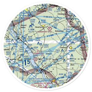 Little Britain Airport (79PA) VFR Sectional Sticker (30 mile)