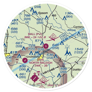 Ball Airport (79NC) VFR Sectional Sticker (20 mile)