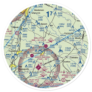 Ball Airport (79NC) VFR Sectional Sticker (30 mile)
