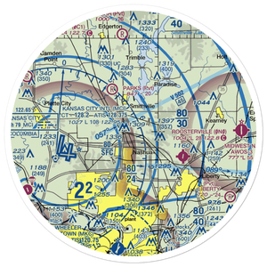 Dunham Private Airport (79MU) VFR Sectional Sticker (30 mile)