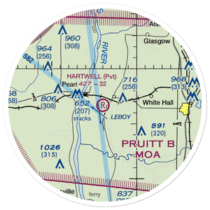 Hartwell Ranch RLA Restricted Landing Area (79IS) VFR Sectional Sticker (20 mile)