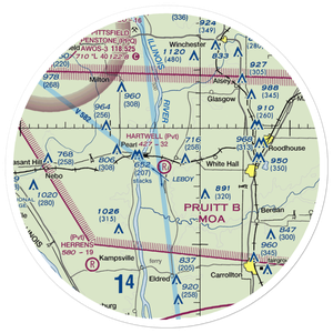 Hartwell Ranch RLA Restricted Landing Area (79IS) VFR Sectional Sticker (30 mile)