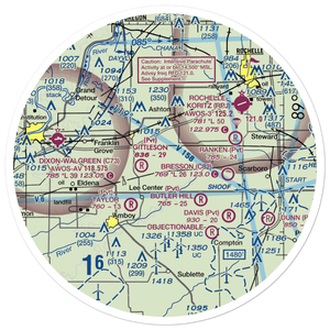 Miller Airport (79IL) VFR Sectional Sticker (30 mile)