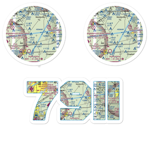 Sauer-Harter Airport (79II) VFR Sectional Sticker Pack
