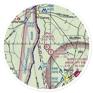 Coates Airport (79GA) VFR Sectional Sticker (20 mile)