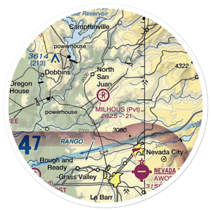Milhous Ranch Airport (79CL) VFR Sectional Sticker (20 mile)