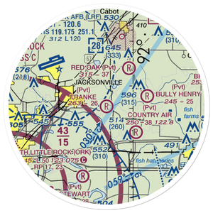 Franke Field (79AR) VFR Sectional Sticker (20 mile)