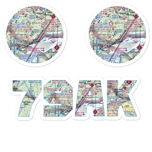 Huttunen Strip (79AK) VFR Sectional Sticker Pack