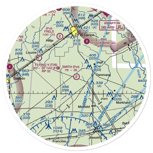 Smith Aviation Inc Airport (78XS) VFR Sectional Sticker (30 mile)