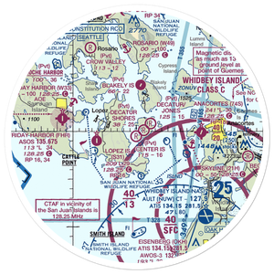 Center Island Airport (78WA) VFR Sectional Sticker (30 mile)