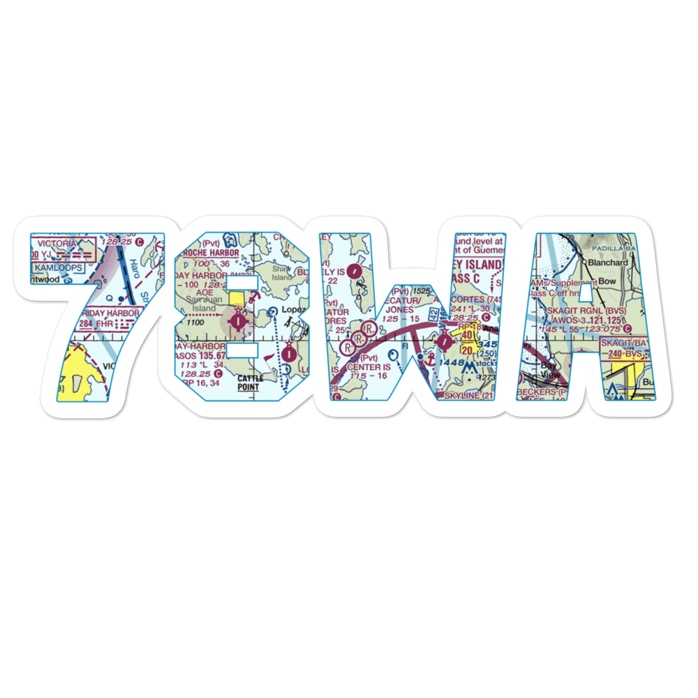 Center Island Airport (78WA) VFR Sectional Sticker 