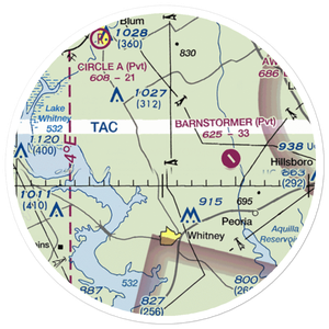 Rocking A Airport (78TE) VFR Sectional Sticker (20 mile)