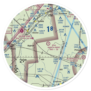 Ranch-Aero Airport (78TA) VFR Sectional Sticker (30 mile)