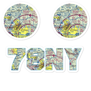 Flying F Airport (78NY) VFR Sectional Sticker Pack
