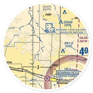 Folske Ranch Airport (78ND) VFR Sectional Sticker (20 mile)