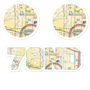 Folske Ranch Airport (78ND) VFR Sectional Sticker Pack
