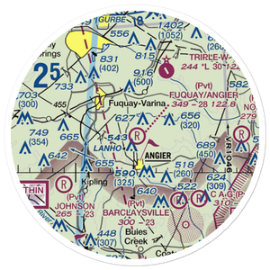Fuquay/Angier Field (78NC) VFR Sectional Sticker (20 mile)