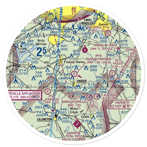 Fuquay/Angier Field (78NC) VFR Sectional Sticker (30 mile)