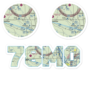 Staggs Airport (78MO) VFR Sectional Sticker Pack