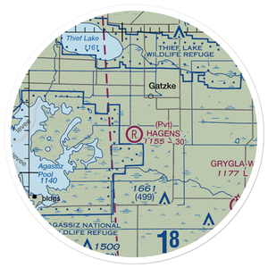 Hagens Private Airport (78MN) VFR Sectional Sticker (20 mile)